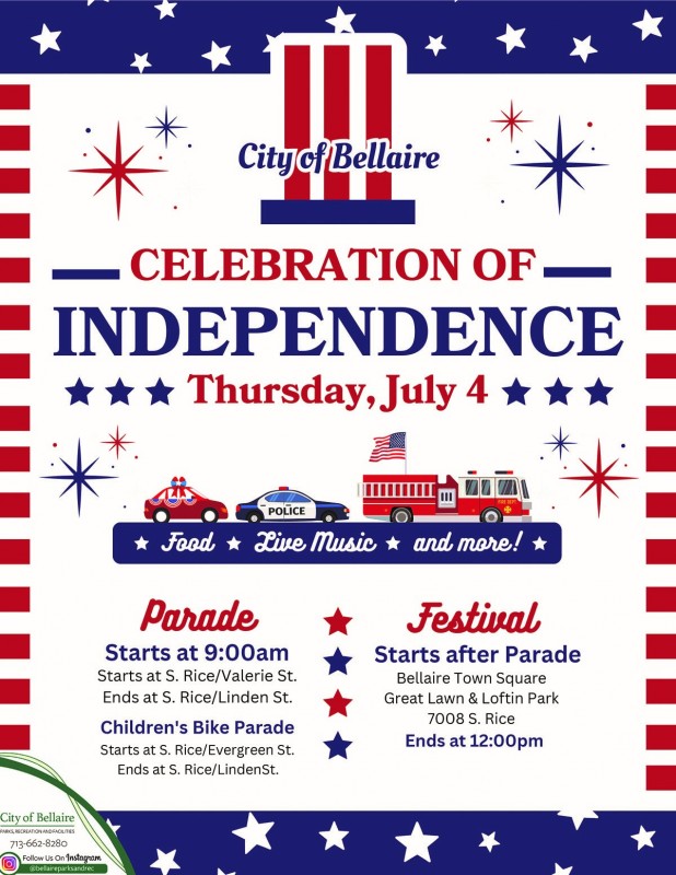 The City of Bellaire's Celebration of Independence Parade and Festival